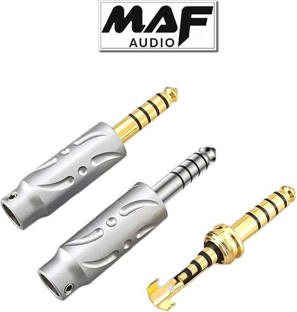 Viborg VH303G 4,4mm Männlicher Balanced Kopfhörerstecker aus vergoldetem Kupfer für HIFI DIY - Bild 1