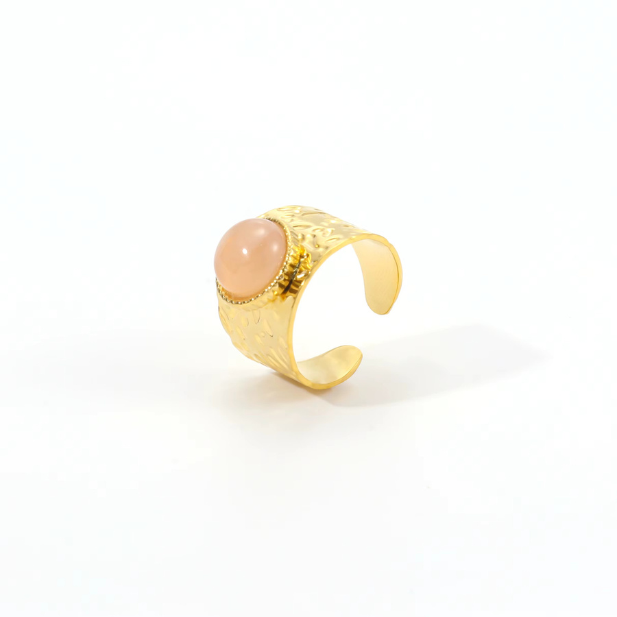 Ring Edelstahl, Gold, Kristall, Damen - Bild 2