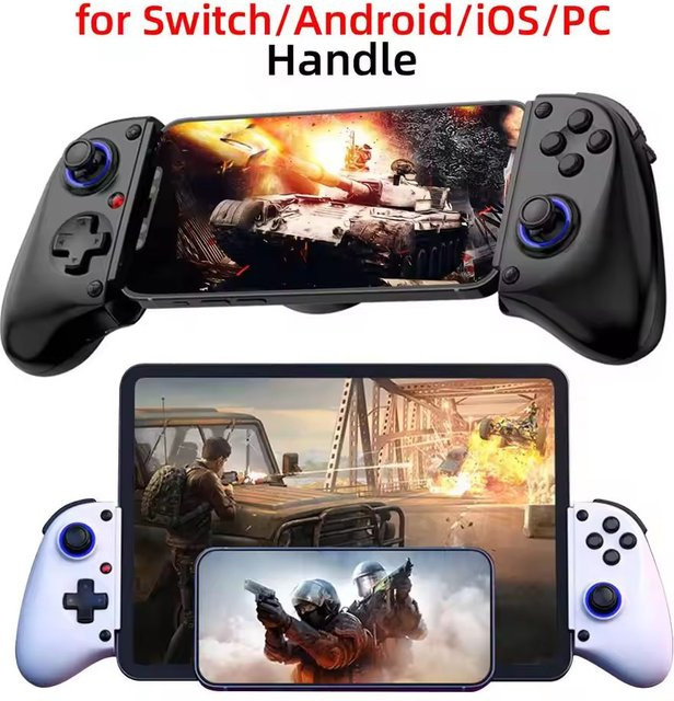 AyeBeau Kabelloser Bluetooth Controller in Schwarz für Nintendo Switch, PS4, PS3, Xbox, PC, iPhone und Android Mobile Geräte - Bild 1