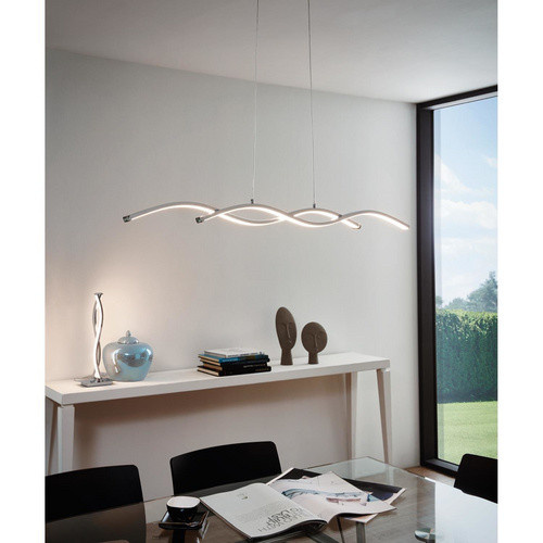 EGLO Tischleuchte LASANA 2 in Silber, inklusive LED-Leuchtmittel, Höhe: 46 cm - Bild 1