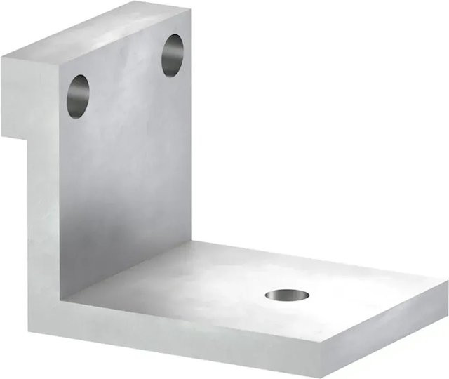 GS Terrassen Bodenanker XXL aus Aluminium in Blank/Silber - Bild 1