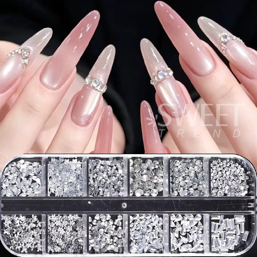 SWEET TREND Kristall-Nagelsteine 3D, Glänzend, Maniküre-Zubehör - Bild 2