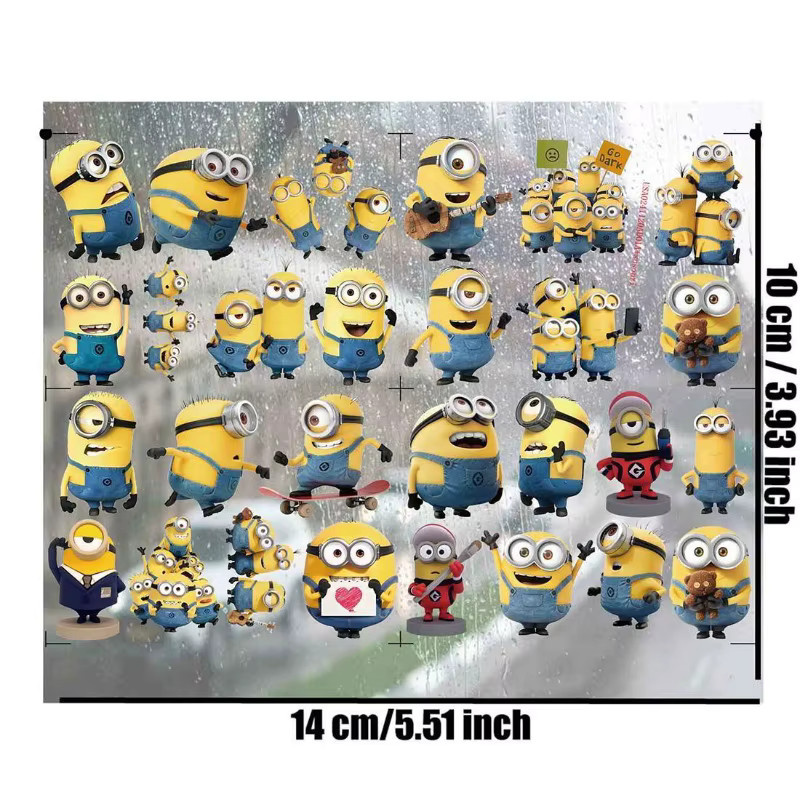 Minions Kevin Bob Dave, UV-Transfer-Sticker, Wasserfeste Aufkleber - Bild 5