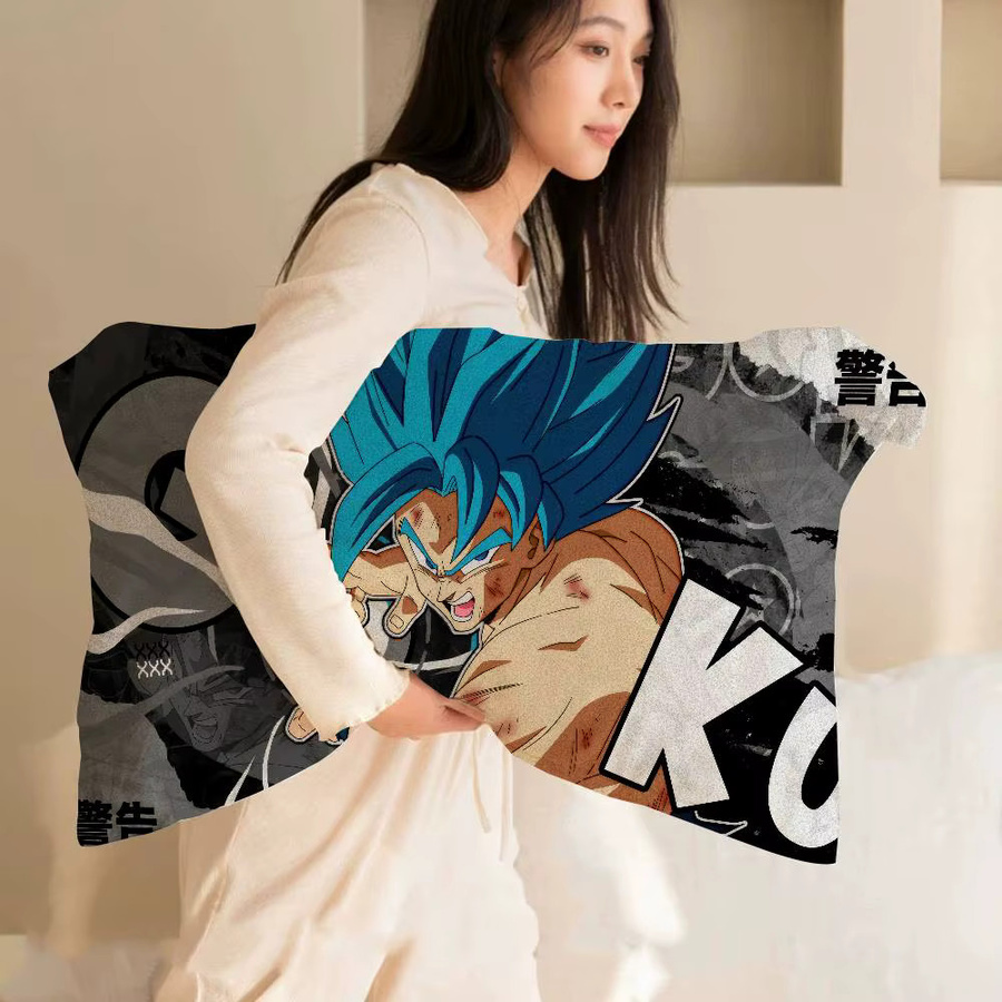 D-Dragon Anime B-Ball Kissenbezug aus Polyester, rechteckig, mehrfarbig, schweißabsorbierend und fleckenabweisend - Bild 2
