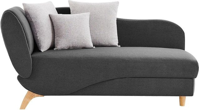 Recamiere Penelope mit Schlaffunktion von Vente-unique in Anthrazitgrau, Breite: 160 cm - Bild 1