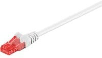 goobay Patchkabel Cat.6 U/UTP mit RJ-45 Anschlüssen, Weiß, Länge: 15,0 cm - Bild 1