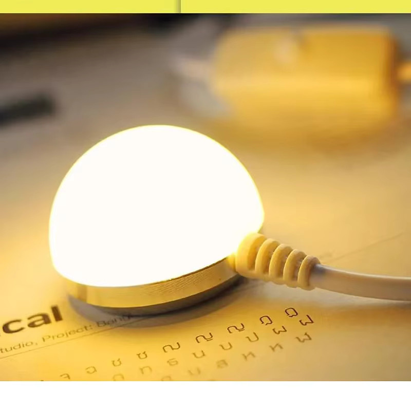 Mini USB LED Leseleuchte mit Magnet und Schalter, dimmbar, Weiß/Silber, 1,5m Kabel - Bild 3