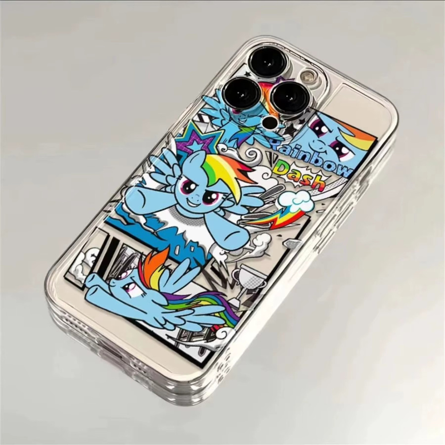 My Little Pony Regenbogen Handyhülle für iPhone 11 bis iPhone 17 Pro Max, transparent und mehrfarbig - Bild 2