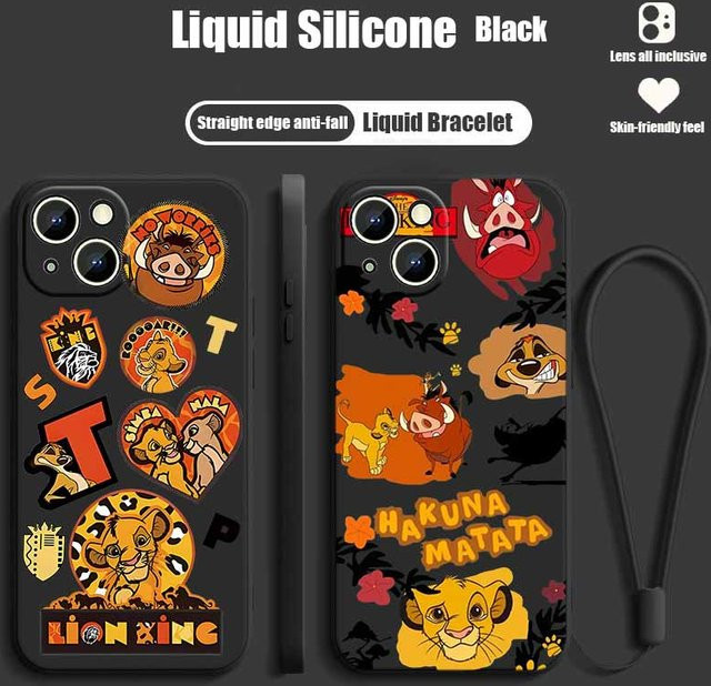 Silikon Handyhülle Der König der Löwen Simba für Apple iPhone 17 16 15 14 13 12 Pro Max Plus mini - Bild 1