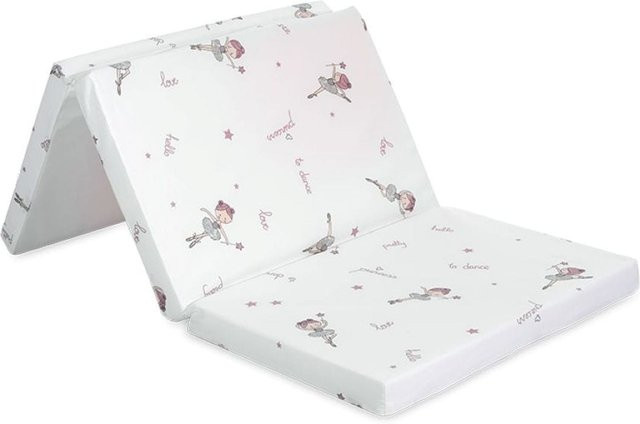 Lorelli Babymatratze Classic faltbar aus Schaumstoff in Rosa/Weiß, B/T/H: 120 x 60 x 5 cm, mit waschbarem Bezug - Bild 1