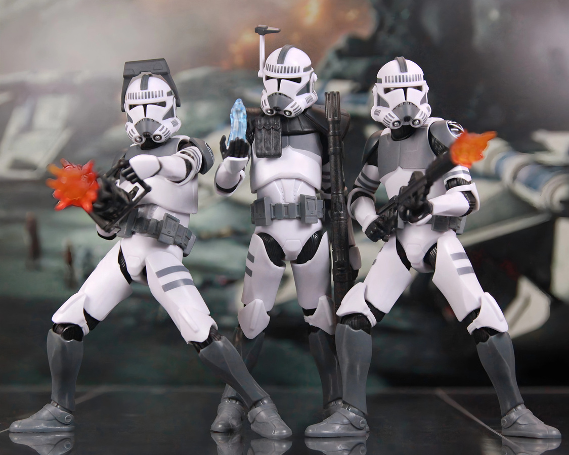 Hasbro Star Wars 104th Trooper Wolf Pack Boost Sinker Comet Kamino ARC Trooper, Actionfigur - Bild 3