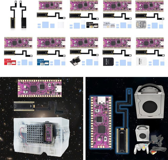 Raspberry Pi Pico Picoboot FPC Flex Lötband mit GC2SD SD2SP2 Adapter für NGC Spielzubehör - Bild 1