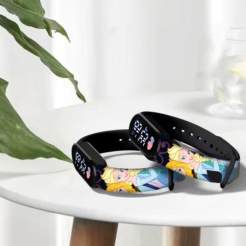 Disney Digitaluhr, Kunststoff, Silikon, Schwarz, Kinder, wasserresistent - Bild 2
