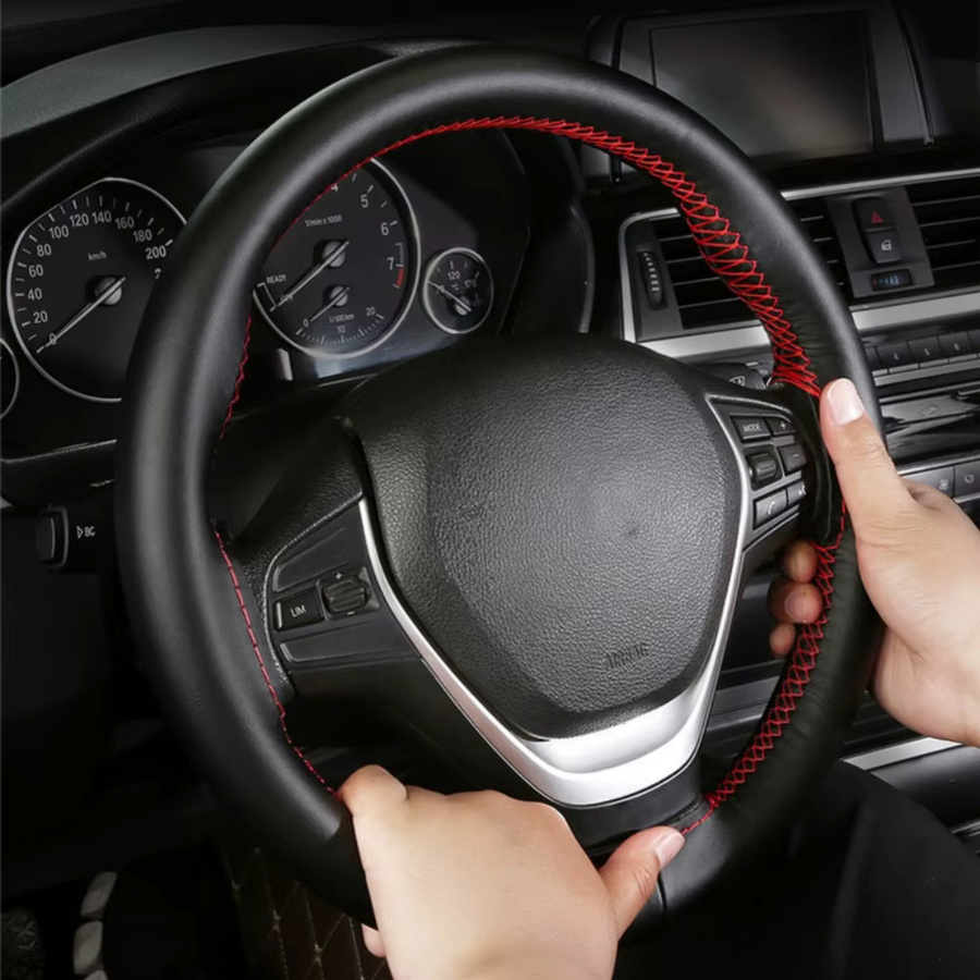 DKCEIS Auto-Lenkradbezug in Schwarz - Bild 1