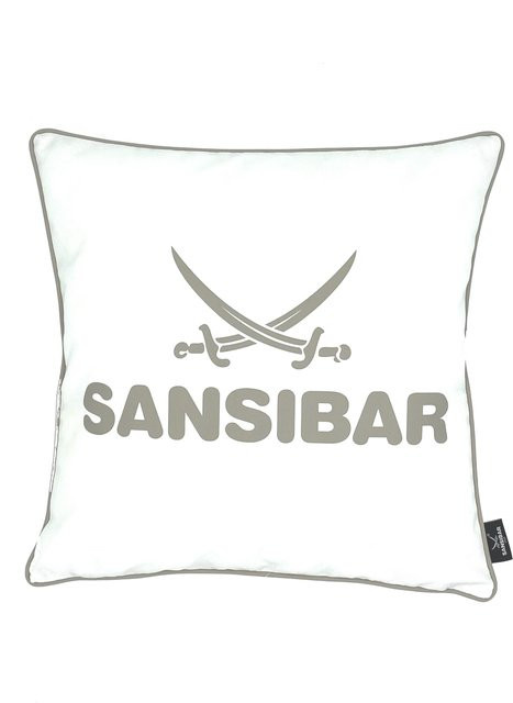 Kissen SANSIBAR, quadratisch, Weiß, B/B/H: 45 x 45 x 1 cm - Bild 1