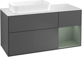 V&B Waschtischunterschrank Finion in Anthrazit lackiert, Breite: 120 cm, Tiefe: 50,1 cm, Höhe: 50,1 cm - Bild 1