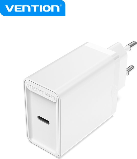 Vention USB-C Schnellladegerät 20 W mit PD 3.0 und QC 4.0 in Weiß - Bild 1