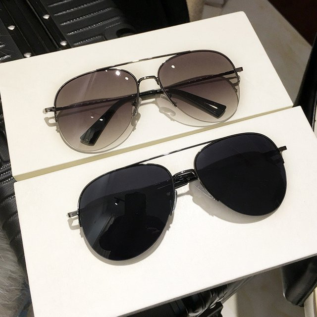 Sonnenbrille Aviator, Herren, Metall, schwarz - Bild 1
