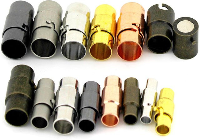 SUMOORL Magnetverschlüsse, 5 Stück, 3/4/5/6/7/8/10 mm, für Lederband, Armband, Halskette - Bild 1