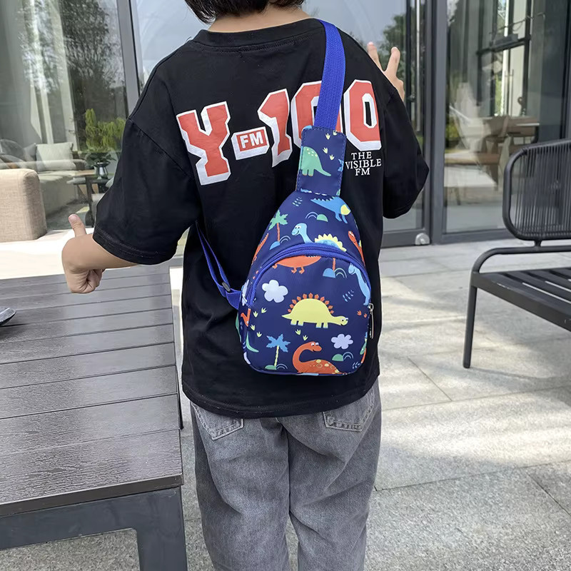 Kinderrucksack mit niedlichem Dinosaurier-Design für Jungen und Mädchen in Pink oder Blau - Bild 3