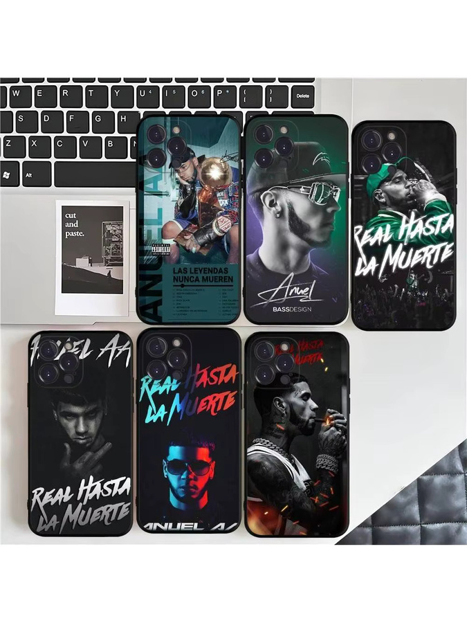 Anuel AA Rapper Handyhülle aus weichem Silikon für iPhone 16 15 14 13 12 11 Pro Max Plus XS Mini X - Bild 3