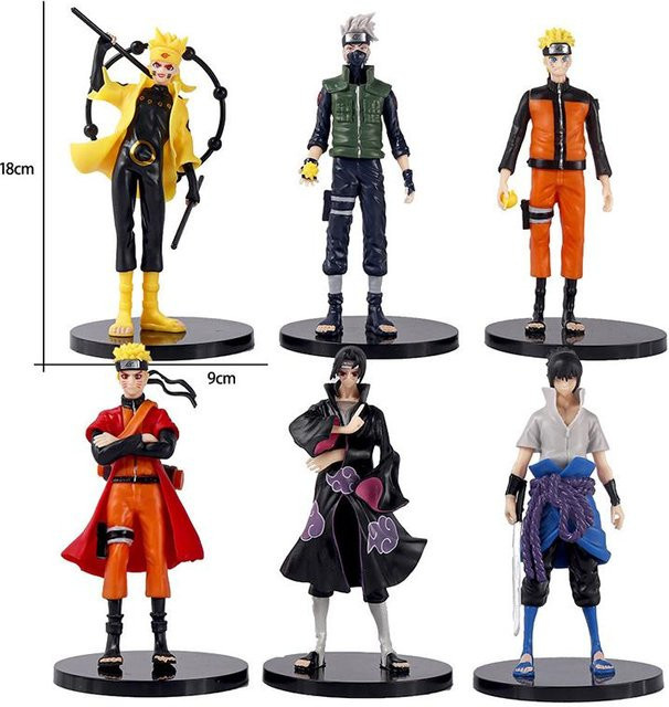 Yiran toy 1 Naruto Actionfigur 6-teiliges Set 18cm ab 14 Jahren - Bild 1