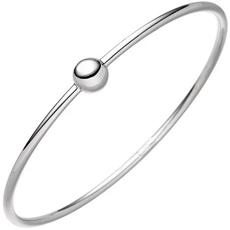 Colfem Armreif Armband mit Kugel, 925 Sterling Silber, Unisex - Bild 1