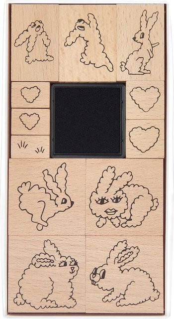 Rico Design Paper Poetry Stempelset Futschikato Hasen XL - Bild 1
