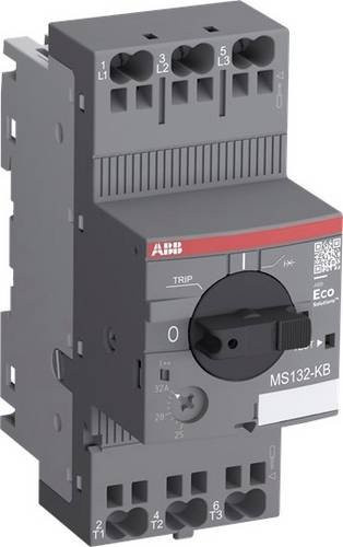 ABB MS132-1.6KB Motorschutzschalter Grau, Einstellbereich 1 - 1.6A, B/H/T: 11,2 x 4,5 x 8,7 cm - Bild 1