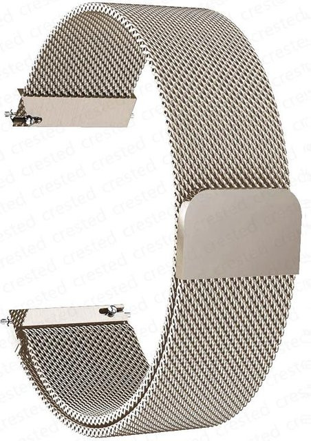 Uhrenarmband Milanese Loop, Edelstahl, helle gelbe, Unisex - Bild 1