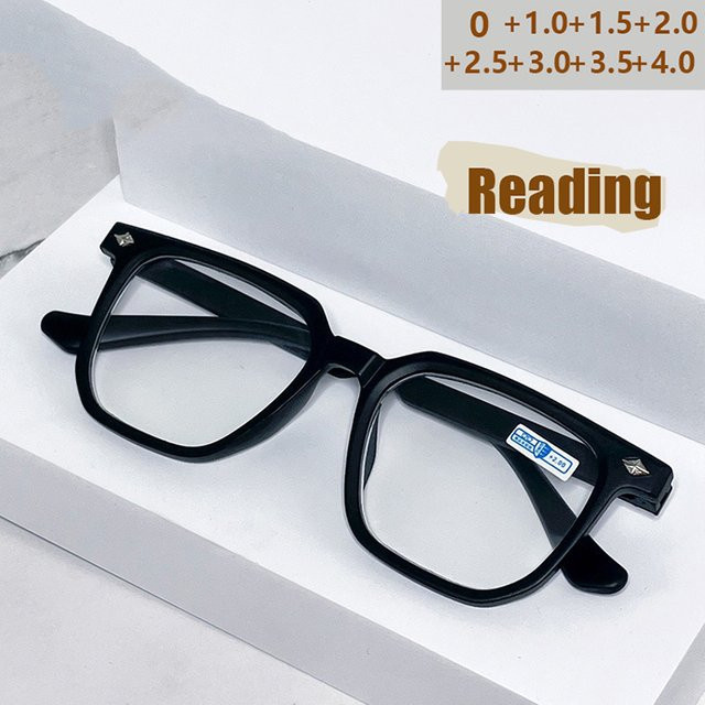 VABBON Lesebrille, quadratisch, Vollrand, Kunststoff, Unisex, schwarz - Bild 1
