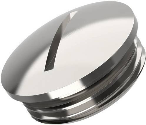 LAPP SKINDICHT BL-M 63x1,5 Blindstopfen aus Messing in Silber, 10 Stück - Bild 1