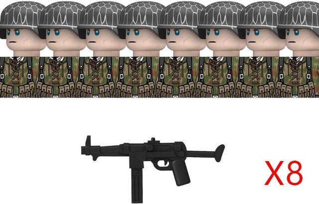 Yiran toy WK2 Militärische Deutsche Soldaten Figuren Bausteine, ab 14 Jahren - Bild 1