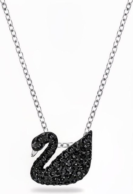 Swarovski Halskette, Schwarz, Kristall, Damen - Bild 1