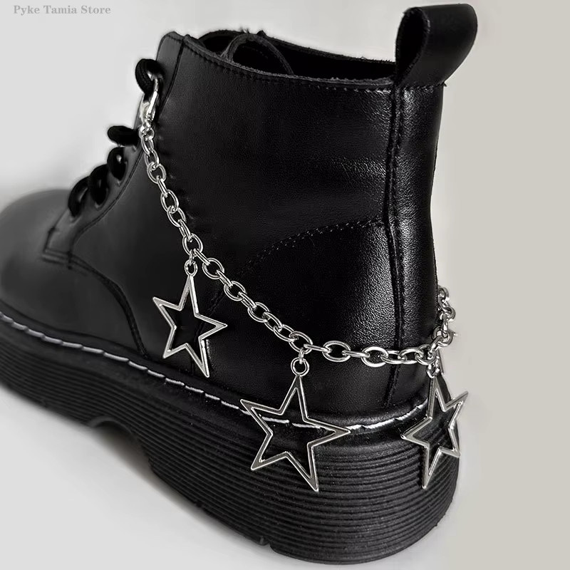 CHUJIE Schuhkette mit Sternen, Herzen und Pentagrammen, Damen - Bild 3