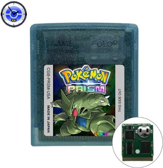 GBC Pokemon Prism V0.95 Spielkassette mit RTC und holographischem Etikett von Bandai - Bild 1