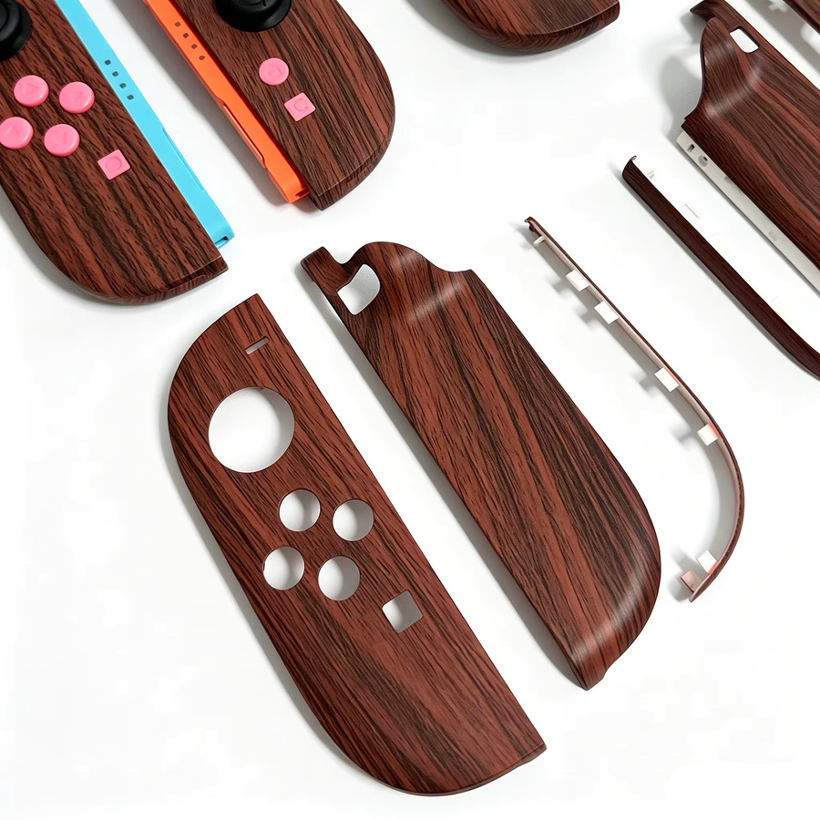 Ersatzgehäuse für Nintendo Switch 2 Joycon in Braun als Reparatur-Set aus Holz - Bild 6