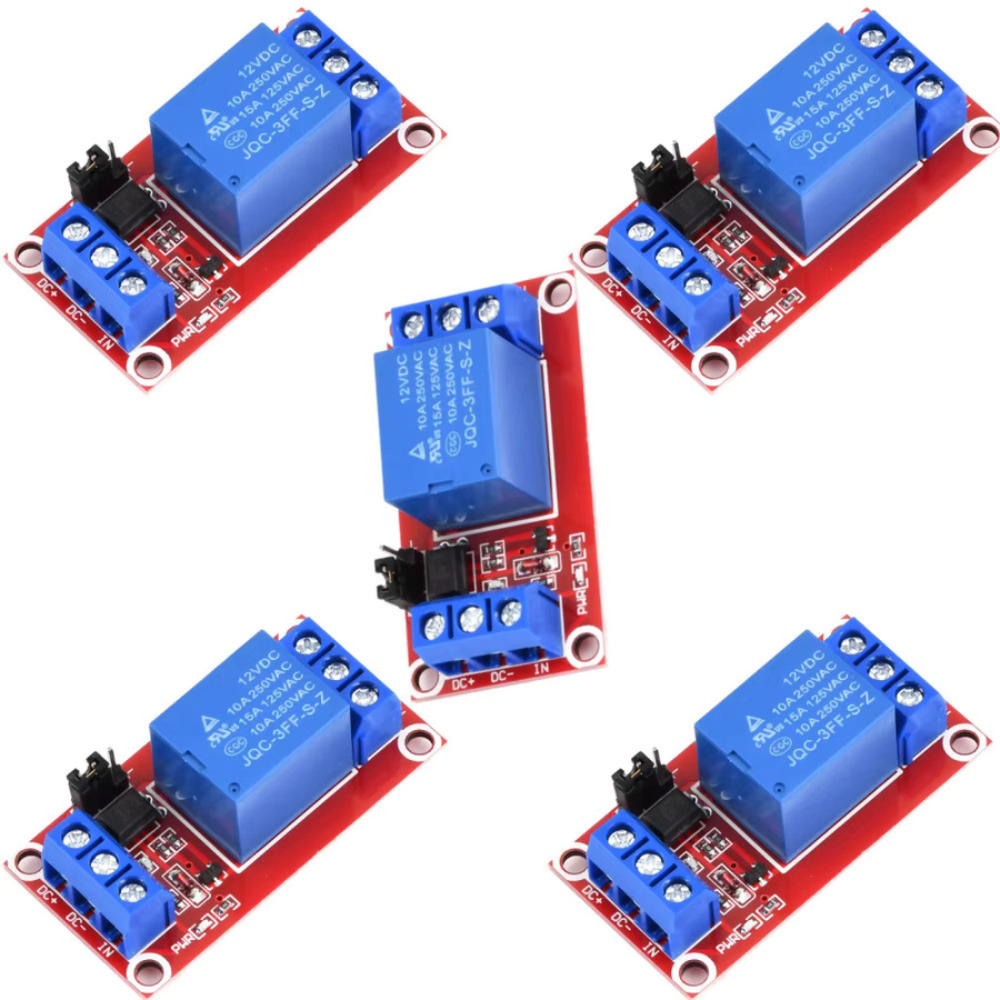 Aideepen 1 Kanal 12 V Relaismodul Board Shield mit Optokoppler, unterstützt High- und Low-Level-Trigger - Bild 3