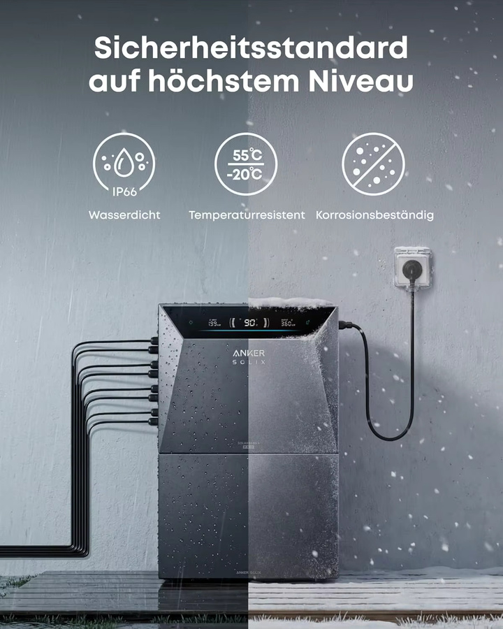 Anker SOLIX Solarbank 4 Pro Balkonkraftwerk-Speicher in Grau mit 4 MPPTs, 5000W Solareingang und bis zu 30kWh Kapazität - Bild 6