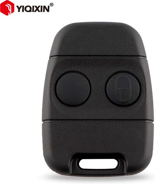 YIQIXIN Ersatzgehäuse für Land Rover Discovery 1 und Freelander, 2 Tasten Fernbedienung Schlüssel Shell Fob, Schwarz - Bild 1