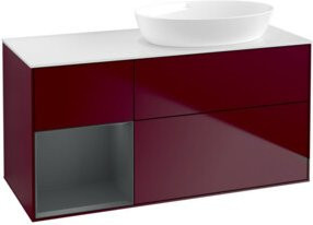 V&B Waschtischunterschrank Finion in Weiß lackiert, Breite: 120 cm, Tiefe: 50,1 cm, Höhe: 50,1 cm - Bild 1