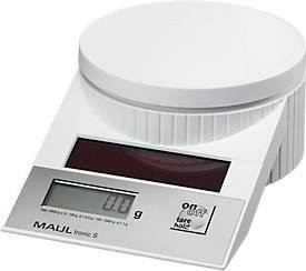 MAUL Briefwaage MAULtronic S Solarbetrieben Weiß bis 2000 g mit Display und Abschaltautomatik - Bild 1