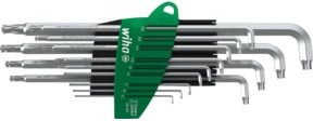 Wiha Stiftschlüssel Set Stubby TX-Kugelkopf 13-teilig in Titansilber mit ProStar Halter - Bild 1
