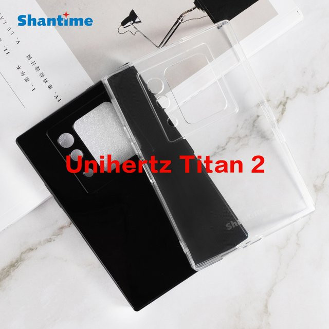 Stoßfeste und flexible Schutzhülle für Unihertz Titan 2 in Transparent oder Schwarz - Bild 1