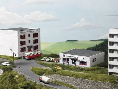 Piko Modellbau Plattenbau Konsum H0 aus Kunststoff - Bild 1