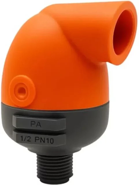 Automatisches Entlüftungsventil mit NPT-Gewinde und dualen Auslässen für Wassertanks in Orange - Bild 1