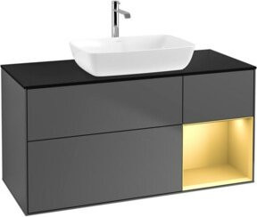 V&B Waschtischunterschrank Finion in Anthrazit lackiert, Breite: 120 cm, Tiefe: 50,1 cm, Höhe: 50,1 cm - Bild 1