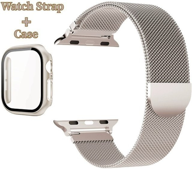 Starlight Milan Uhrenarmband und Gehäuse, Edelstahl, Gold, Unisex - Bild 1