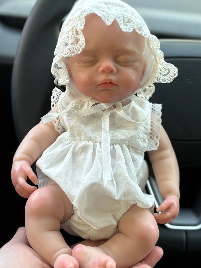 Saskia Silikonpuppe, Mädchen, Silikon, Weiß - Bild 6