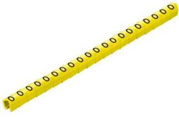 Weidmüller Kennzeichnungsclip CLI O 10-3 GE/SW 0 MP in Gelb und Schwarz für Außendurchmesser 2 bis 3 mm - Bild 1
